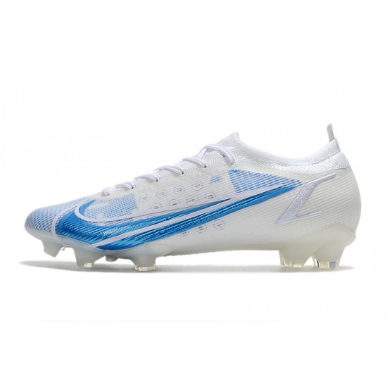 Nike Vapor 14 Elite MDS FG Soccer Cleats White Blue