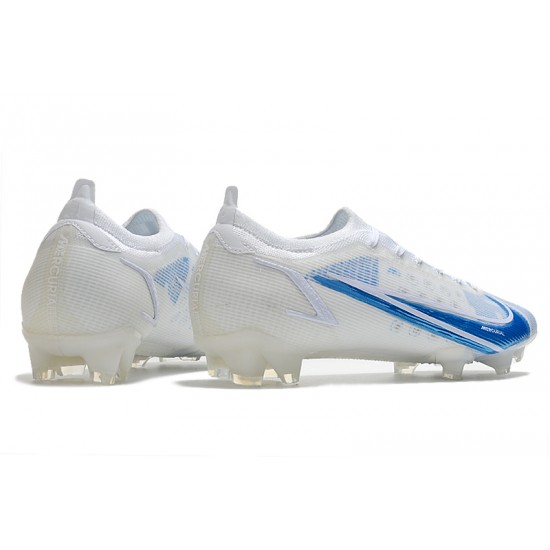 Nike Vapor 14 Elite MDS FG Soccer Cleats White Blue