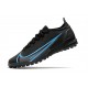 Nike Vapor 14 Elite TF Soccer Cleats Black Blue