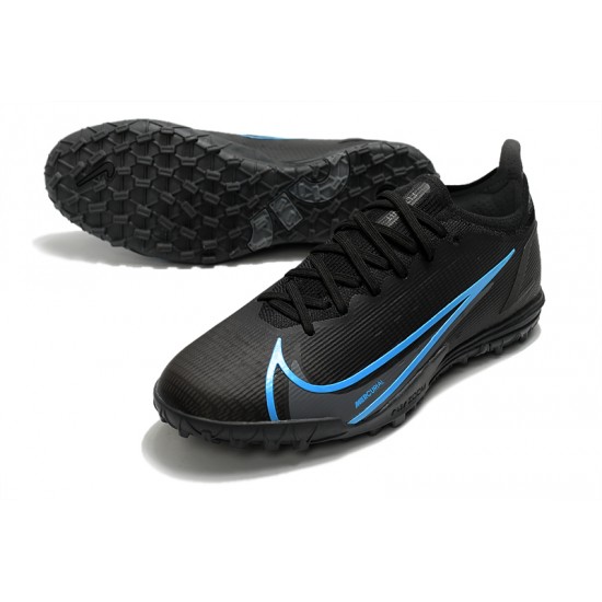 Nike Vapor 14 Elite TF Soccer Cleats Black Blue