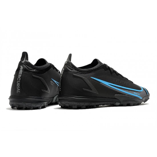 Nike Vapor 14 Elite TF Soccer Cleats Black Blue