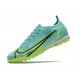 Nike Vapor 14 Elite TF Soccer Cleats Green Blue