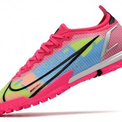 Nike Vapor 14 Elite TF Soccer Cleats Pink Blue