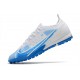 Nike Vapor 14 Elite TF Soccer Cleats White Blue