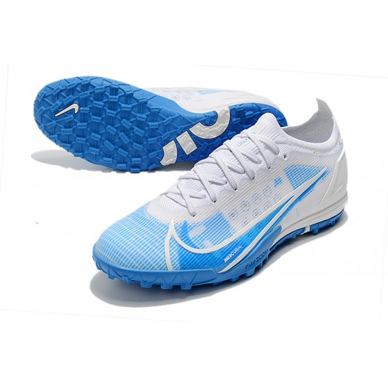Nike Vapor 14 Elite TF Soccer Cleats White Blue