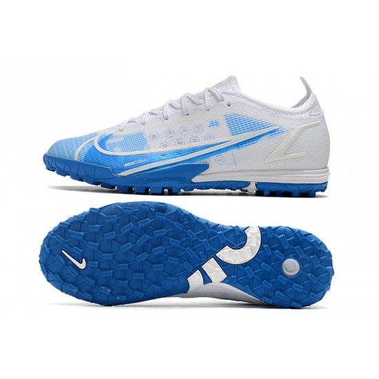 Nike Vapor 14 Elite TF Soccer Cleats White Blue