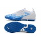 Nike Vapor 14 Elite TF Soccer Cleats White Blue