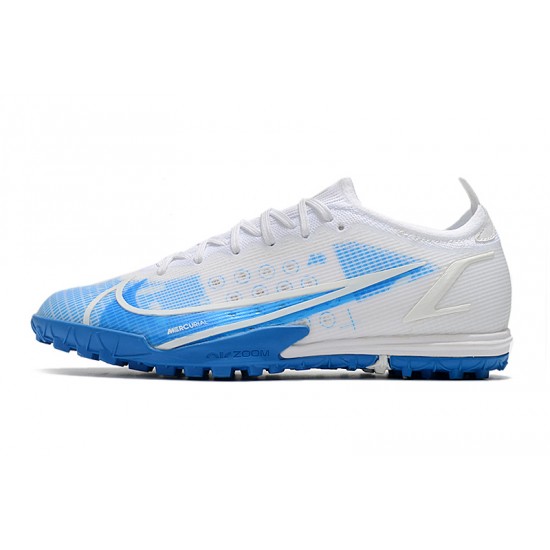 Nike Vapor 14 Elite TF Soccer Cleats White Blue