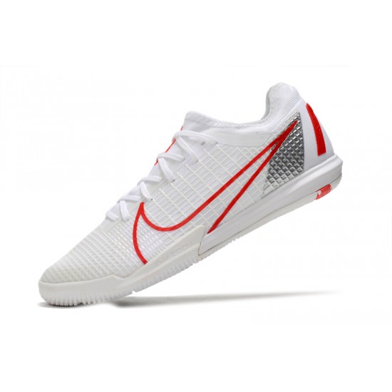 Nike Zoom Vapor 14 Pro IC Soccer Cleats White Red
