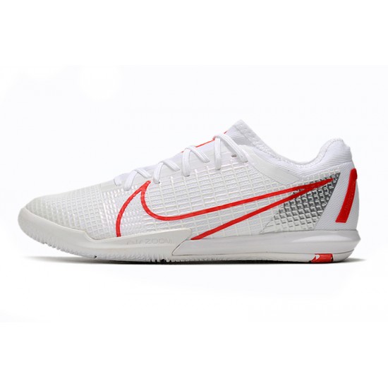 Nike Zoom Vapor 14 Pro IC Soccer Cleats White Red