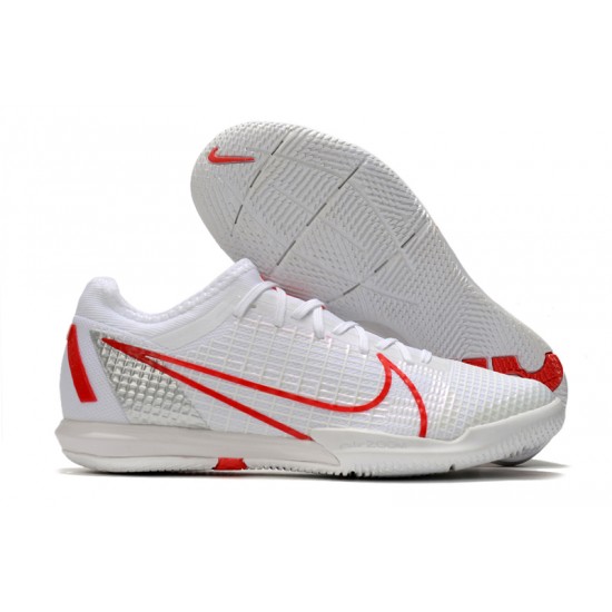 Nike Zoom Vapor 14 Pro IC Soccer Cleats White Red