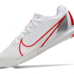 Nike Zoom Vapor 14 Pro IC Soccer Cleats White Red