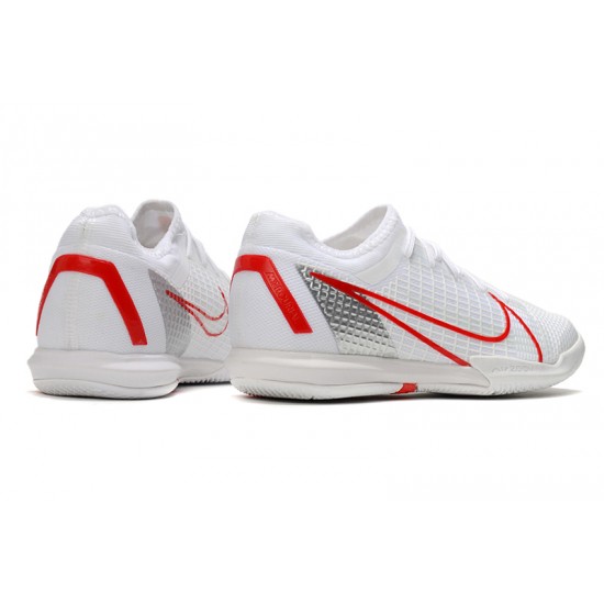 Nike Zoom Vapor 14 Pro IC Soccer Cleats White Red