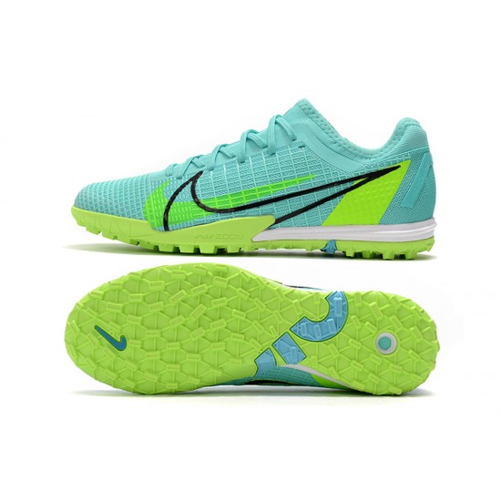 Nike Zoom Vapor 14 Pro TF Soccer Cleats Green Blue