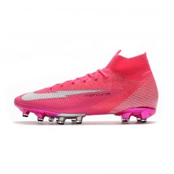 Nike Mbappe Mercurial Superfly 7 Elite AG Pro Pink Panther Soccer Cleats