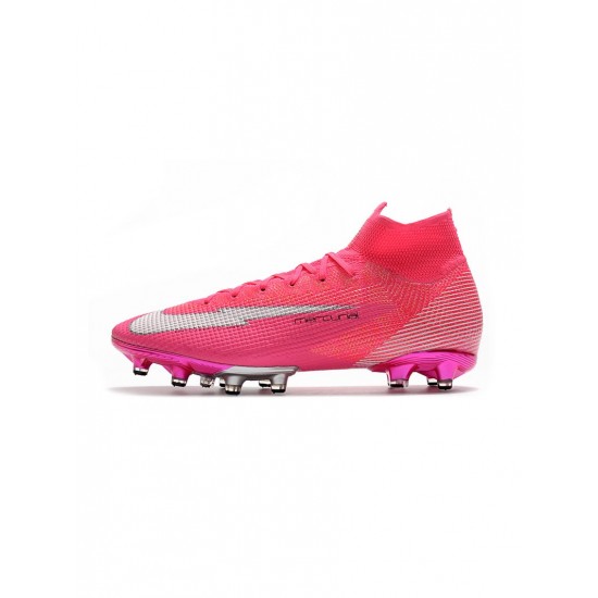 Nike Mbappe Mercurial Superfly 7 Elite AG Pro Pink Panther Soccer Cleats