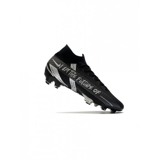 Nike Mercuria Superfly 7 Elite Se FG Black Metallic Silver Soccer Cleats