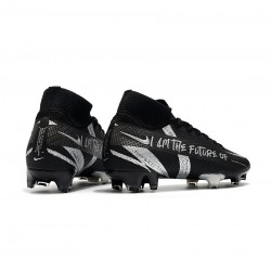 Nike Mercuria Superfly 7 Elite Se FG Black Metallic Silver Soccer Cleats