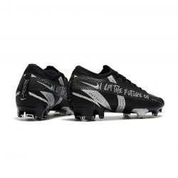 Nike Mercuria Vapor 13 Elite Se FG Black Metallic Silver Soccer Cleats