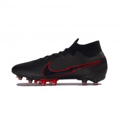 Nike Mercurial Superfly 7 Elite AG Pro Black Red  Soccer Cleats