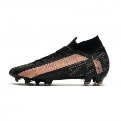 Nike Mercurial Superfly 7 Elite FG Black Orange Soccer Cleats