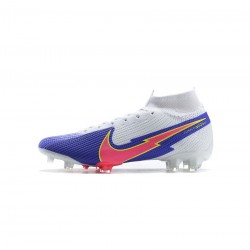 Nike Mercurial Superfly 7 Elite FG Blue White Pink Soccer Cleats