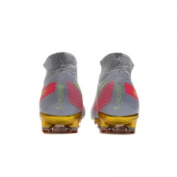 Nike Mercurial Superfly 7 Elite FG Gray Pink Gold Soccer Cleats