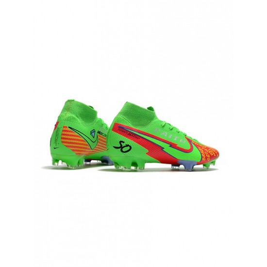 Nike Mercurial Superfly 7 Elite FG Green Red Black Soccer Cleats