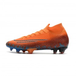 Nike Mercurial Superfly 7 Elite FG Orange Blue Soccer Cleats