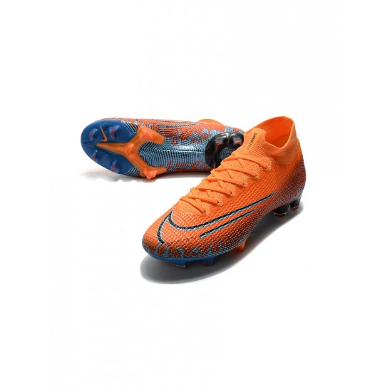 Nike Mercurial Superfly 7 Elite FG Orange Blue Soccer Cleats
