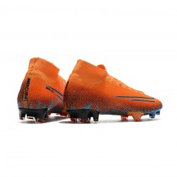 Nike Mercurial Superfly 7 Elite FG Orange Blue Soccer Cleats