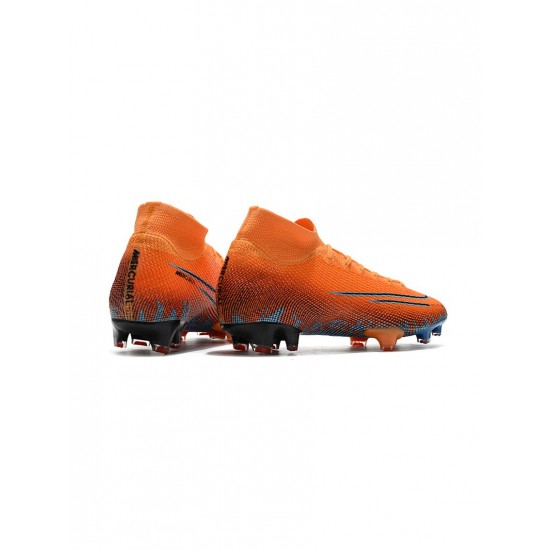 Nike Mercurial Superfly 7 Elite FG Orange Blue Soccer Cleats