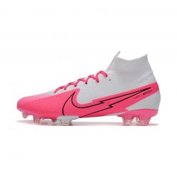 Nike Mercurial Superfly 7 Elite FG Pink White Soccer Cleats