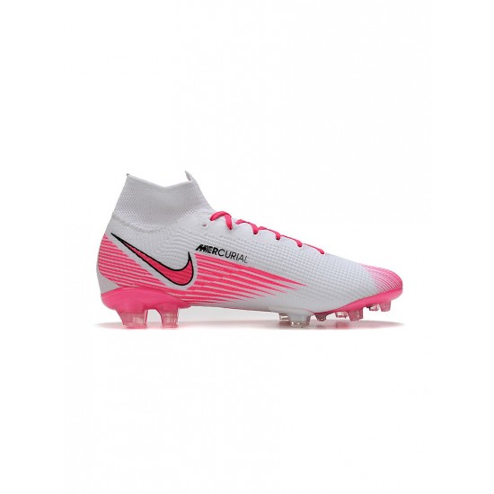 Nike Mercurial Superfly 7 Elite FG Pink White Soccer Cleats