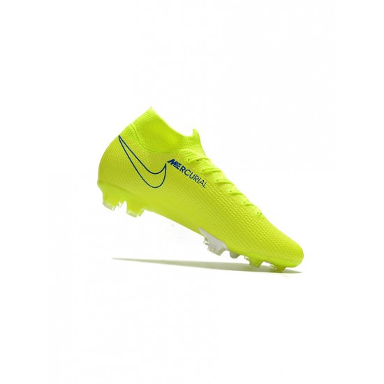 Nike Mercurial Superfly 7 Elite FG Volt Blue White Soccer Cleats