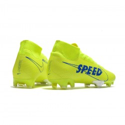 Nike Mercurial Superfly 7 Elite FG Volt Blue White Soccer Cleats