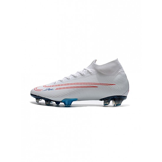 Nike Mercurial Superfly 7 Elite FG White Red Blue Soccer Cleats