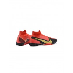 Nike Mercurial Superfly 7 Elite TF Red Black Gold Soccer Cleats