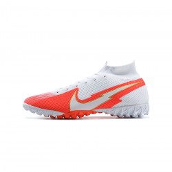 Nike Mercurial Superfly 7 Elite TF White Red Soccer Cleats