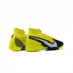 Nike Mercurial Superfly TF Volt White Black Soccer Cleats