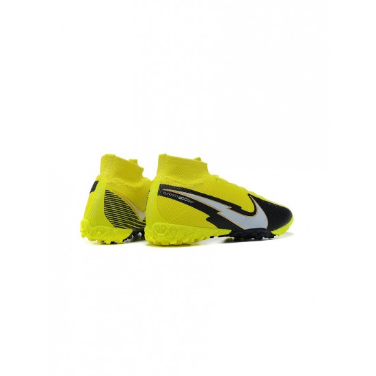 Nike Mercurial Superfly TF Volt White Black Soccer Cleats