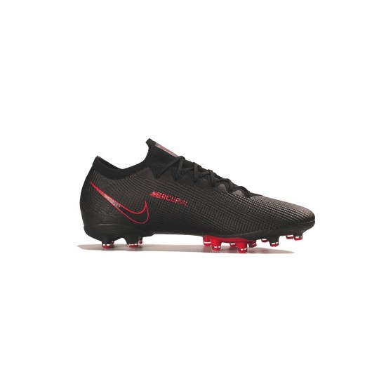 Nike Mercurial Vapor 13 Elite AG Pro Black Red  Soccer Cleats