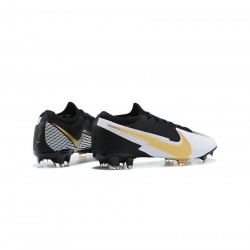 Nike Mercurial Vapor 13 Elite FG Black White Gold Soccer Cleats