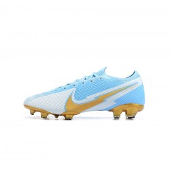 Nike Mercurial Vapor 13 Elite FG Blue White Gold Soccer Cleats