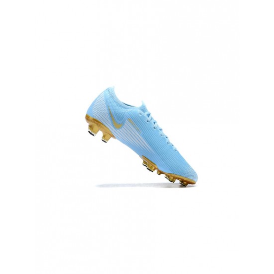 Nike Mercurial Vapor 13 Elite FG Blue White Gold Soccer Cleats