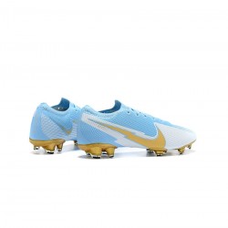 Nike Mercurial Vapor 13 Elite FG Blue White Gold Soccer Cleats