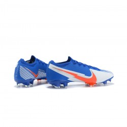 Nike Mercurial Vapor 13 Elite FG Blue White Orange Soccer Cleats