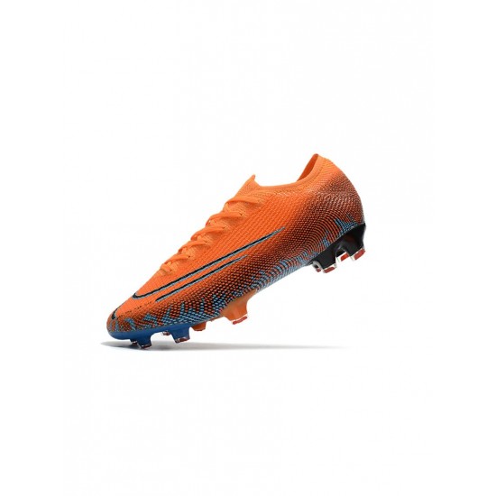 Nike Mercurial Vapor 13 Elite FG Orange Blue Soccer Cleats