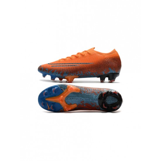 Nike Mercurial Vapor 13 Elite FG Orange Blue Soccer Cleats