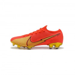 Nike Mercurial Vapor 13 Elite FG Red Gold Black Soccer Cleats